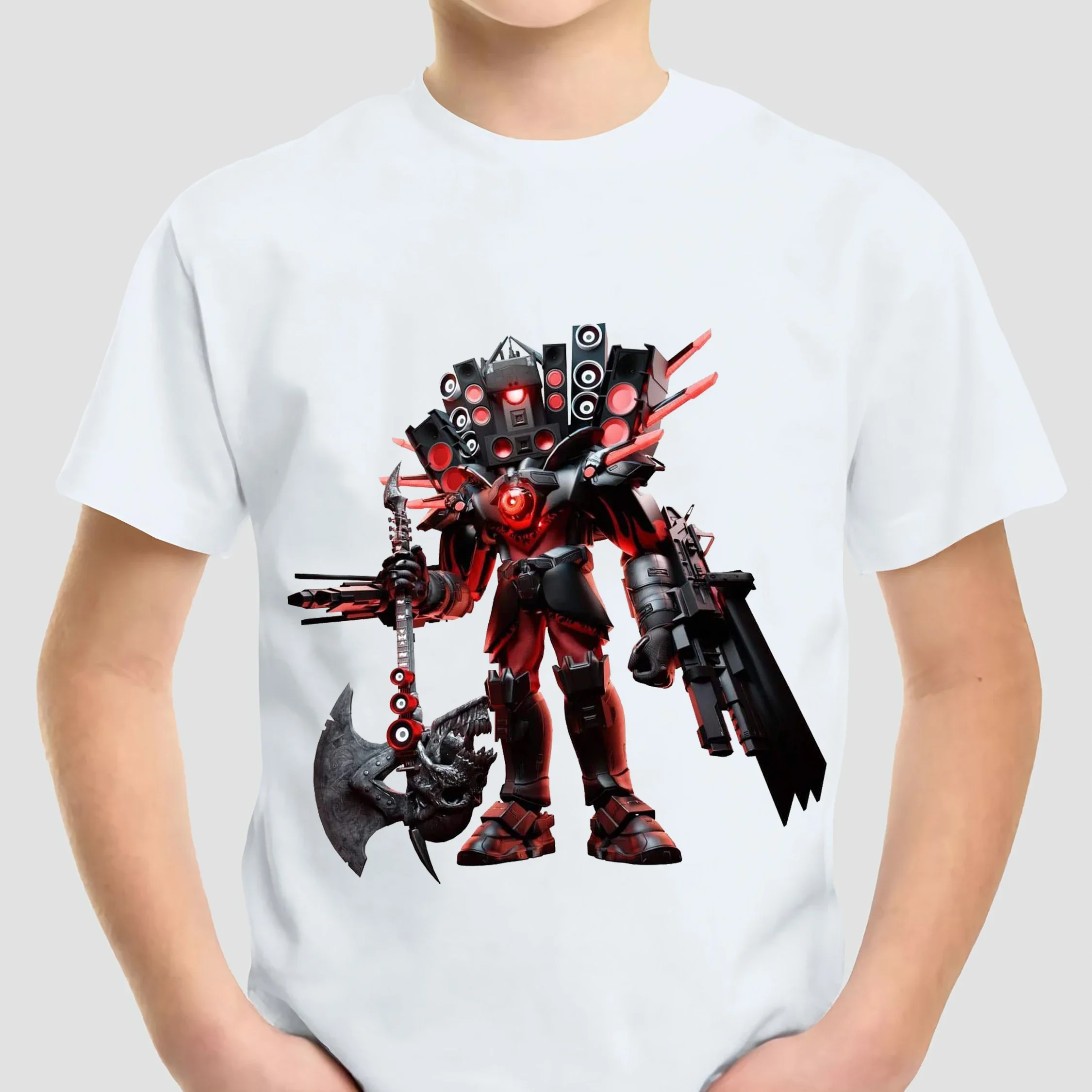 Game Skibidi Toilet T-Shirt Anime Tees Tops Summer Cartoon Kids Short Sleeve T-Shirt Boys Girls Casual Tshirt Children Clothes