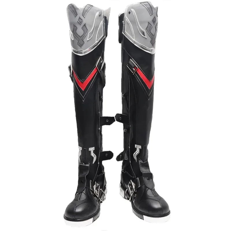 

Игры Genshin Impact, последняя обувь для косплея Wriothesley, ботинки Fontaine, ролевые игры, Хэллоуин, карнавал, женский и мужской костюм, реквизит для вечеринки