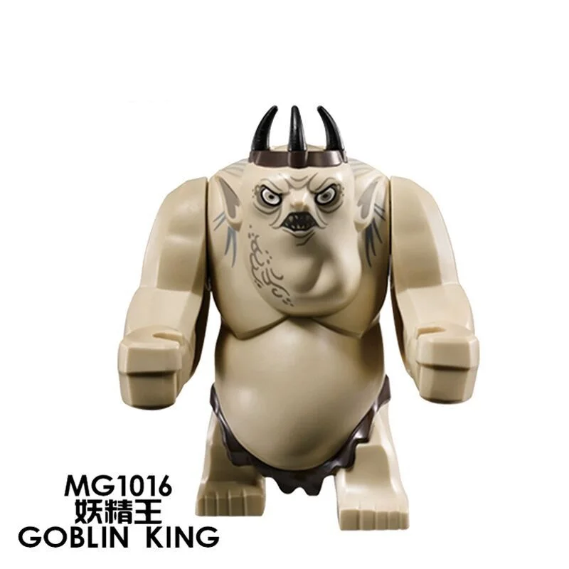 Nowy Władca Pierścieni Orc Ogres Smaug Wolf Goblin Elf King Legion Set Building Blocks Mini Action Figure Toys