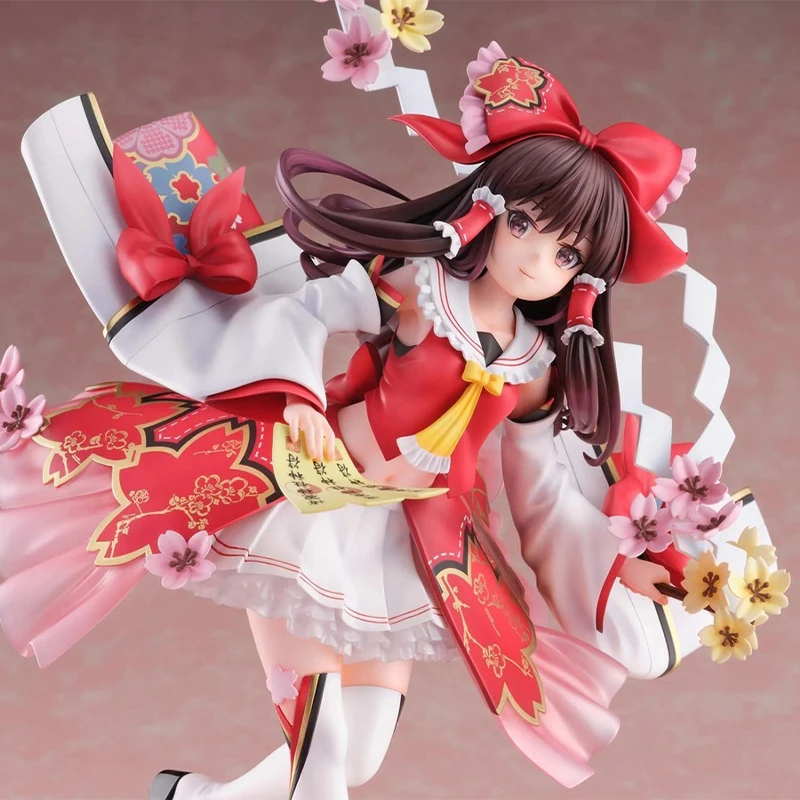 Genuine Original F:NEX Oriental Project Hakurei Reimu Action Anime Figure Collectible Model Dolls Statuette Ornament Toy Gifts