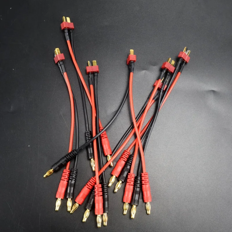 สายชาร์จ XT30 XT60 แบบ T Plug ไปยังปลั๊กกล้วย 4.0 มม. สายชาร์จซิลิโคน สำหรับแบตเตอรี่ลิโพ