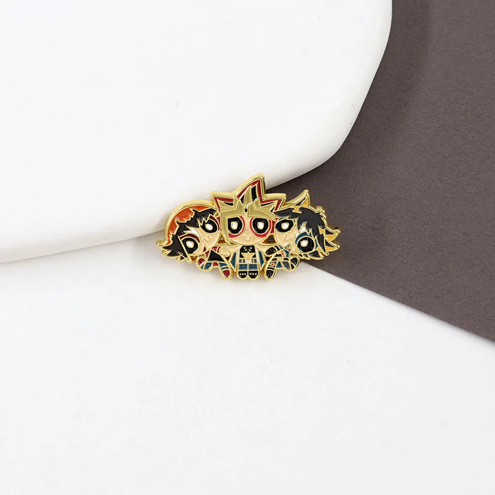 Cute Girl Cosplay Yu-Gi-Oh! Badge Game Anime Mashup Enamel Pin Cute Jewelry Accessories