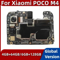 Mainboard For Xiaomi Poco M4 5G, 64GB 128GB ROM, Original Unlocked Motherboard, Logic Board, Global Version