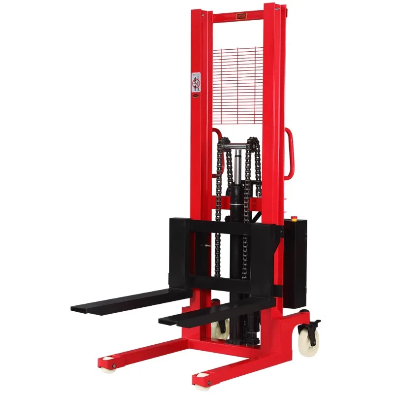 

Hydraulic handling stacker lift hand push mobile lifting loading and unloading forklift