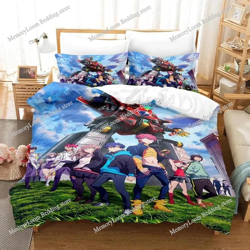 

3d Print Anime SSSS.GRIDMAN Bedding Set Boys Girls Twin Queen Size Duvet Cover Pillowcase Bed Kids Adult Fashion Home Textile