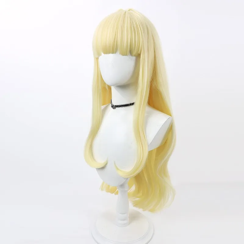 Magical Girl Envyl Sulfur cosplay wig yellow curls Halloween gift