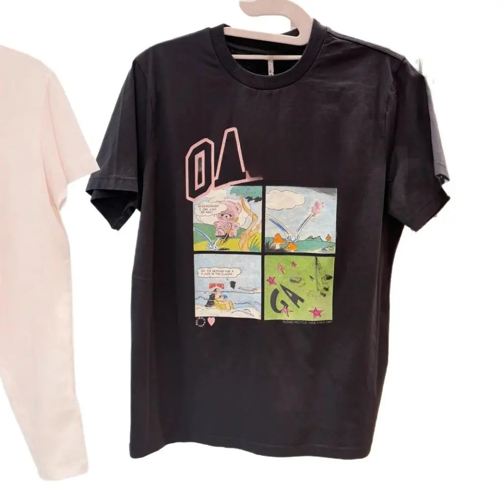 

Women's Slim-fit Short-Sleeved T-shirt round Neck Cotton Bear Letter Print Designer Autumn New Niche Fashion
