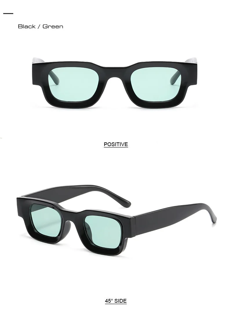 SHAUNA Vintage kleine quadratische polarisierte Sonnenbrille, modische Anti-Blaulicht-Brillengestelle – Detail 15