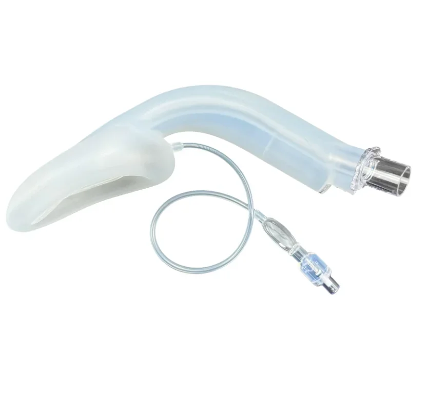 High Quality Full Silicone Laryngeal Mask Airway Safe  Rehabilitation with Channel fast shipping