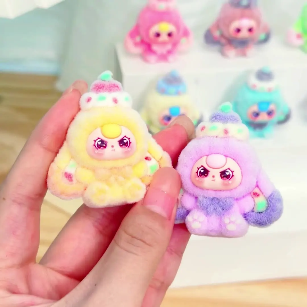 Boneca de sobremesa fofa, figura mengli de 3 anos, brinquedo da moda, caixa cega, acessório criativo, pequeno presente, ornamento de mesa de escritório