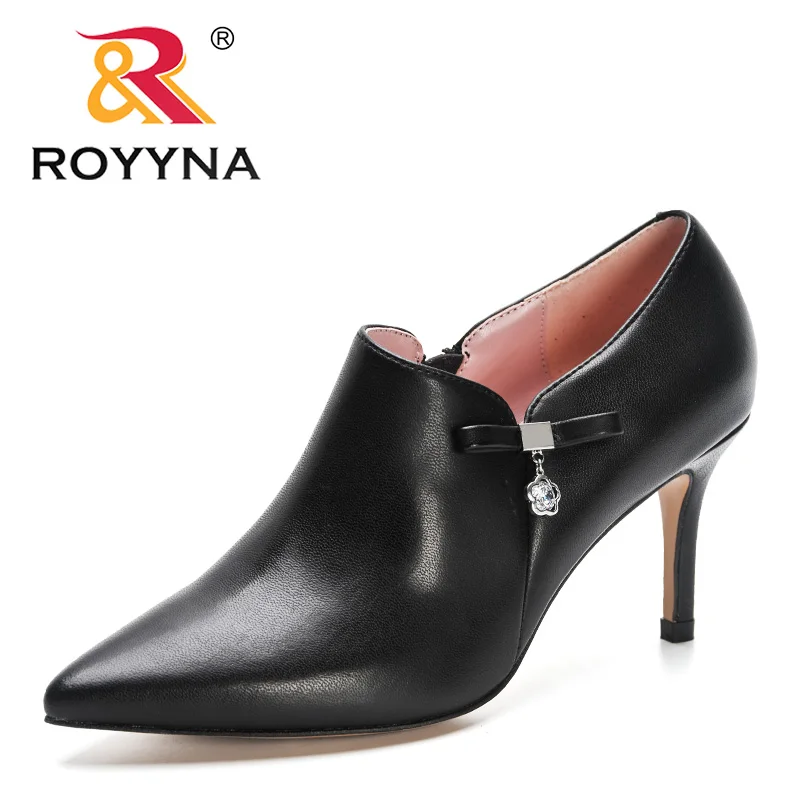 ROYYNA 2023 المصممين الجدد الكلاسيكية مضخات أحذية عالية الكعب النساء أحذية مكتب الموضة خنجر الراحة أحذية الزفاف السيدات الأحجام #3