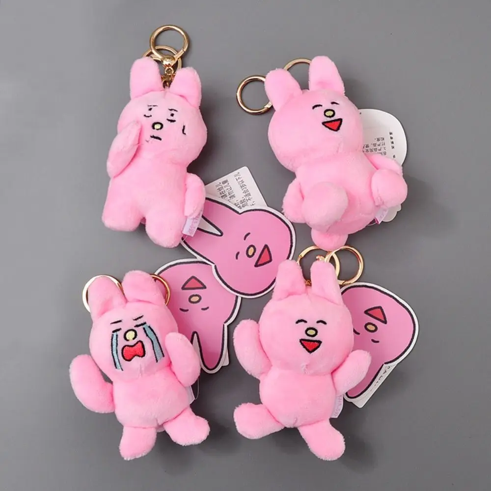 PP Cotton Rabbit Plush Doll Pendant Soft Collection Bunny Plush Stuffed Toy Hanging Decoration Cartoon Plush Bunny Keychain