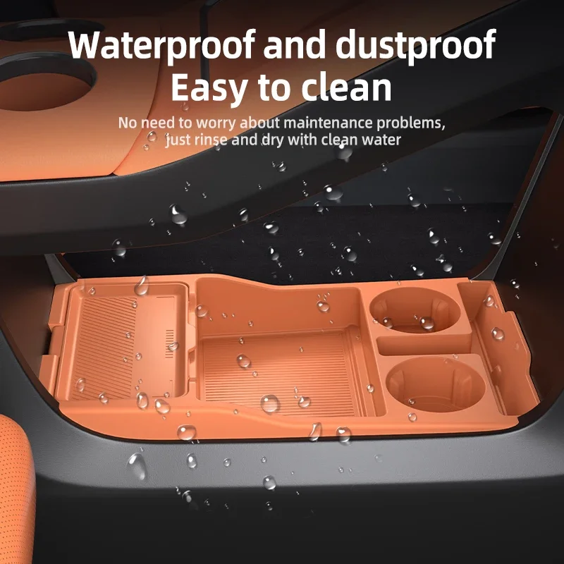 

Силиконовый коврик-органайзер для центральной консоли Chery Fulwin A9 2025 года, для хранения под центральным управлением, для салона автомобиля