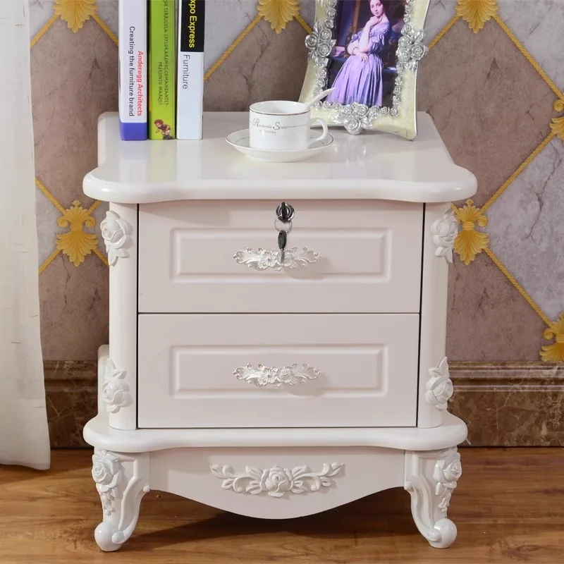 Luxury Bedroom Bedside Table Drawers Modern Beds Living Room Bedside Table White Home Muebles Para El Hogar Furniture Decoration