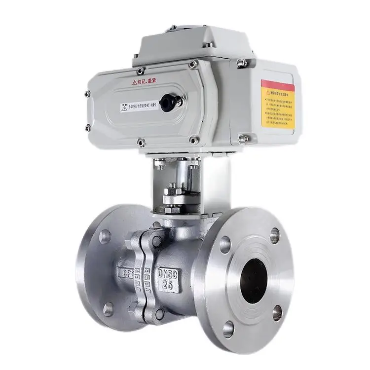 

CQATMT disc type 300LB 600LB stainless steel flange explosion-proof electric actuator regulating ball valves