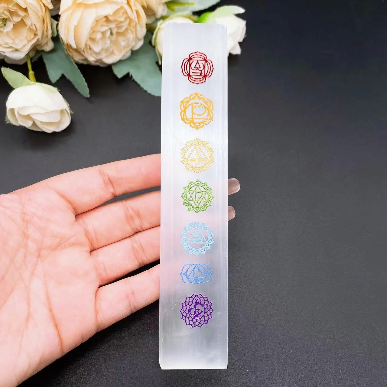 15cm Natural Selenite Plate Charging Crystal Stone Chakra Reiki Healing White Gypsum Home Decor Ornament DIY Gift Collection