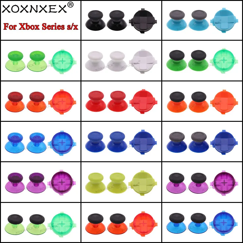 ل Xbox سلسلة X S تحكم عبر مفاتيح الاتجاه D-الوسادة زر ثلاثية الأبعاد التناظرية الإبهام العصي قبضة عصا التحكم غطاء ThumbSticks