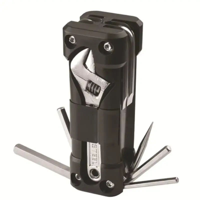 Strumenti multifunzione per moto Set di strumenti per riparazione pneumatici multi-strumento con catena per cacciavite Kit di riparazione per moto per ciclismo su strada MTB