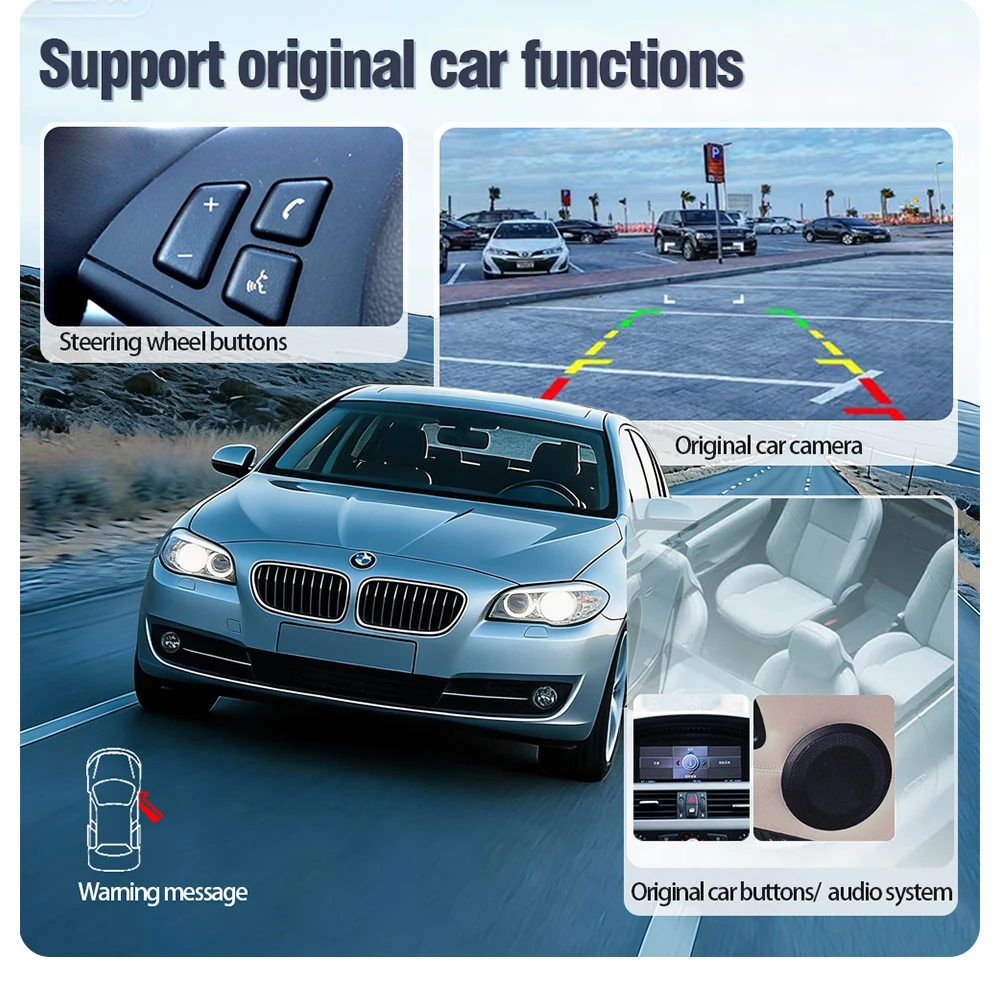 AUTOTOP Nachrüst-CarPlay-Decoder Android Auto für BMW CCC CIC NBT 1 2 3 4 5 6 7 Serie X5 X6 E60 E61 E62 E63 E70 E90 E91 E87 E88 – Detail 13