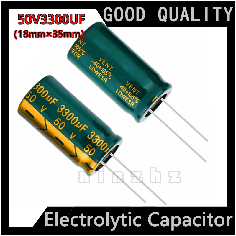 Electrolytic Capacitor 50V 3300UF New Original High Frequency Durable Capacitor Specification 18X35MM