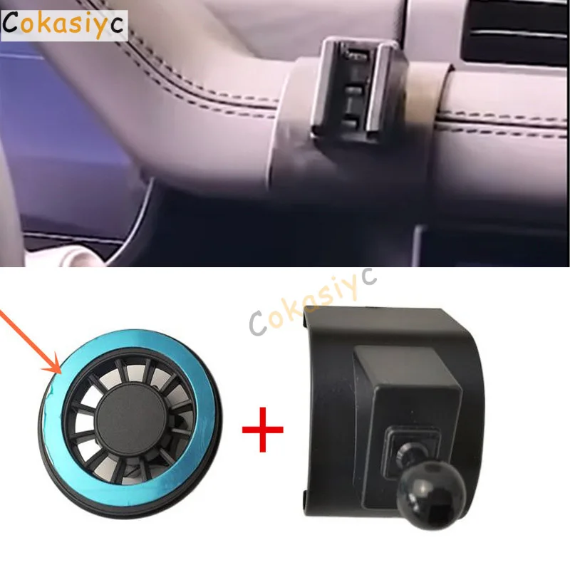 1Set ABS Plastic Material For 2020-2024 Land Rover Defender Special Car Magnetic Phone Holder Fixed Bracket Stand Mobile