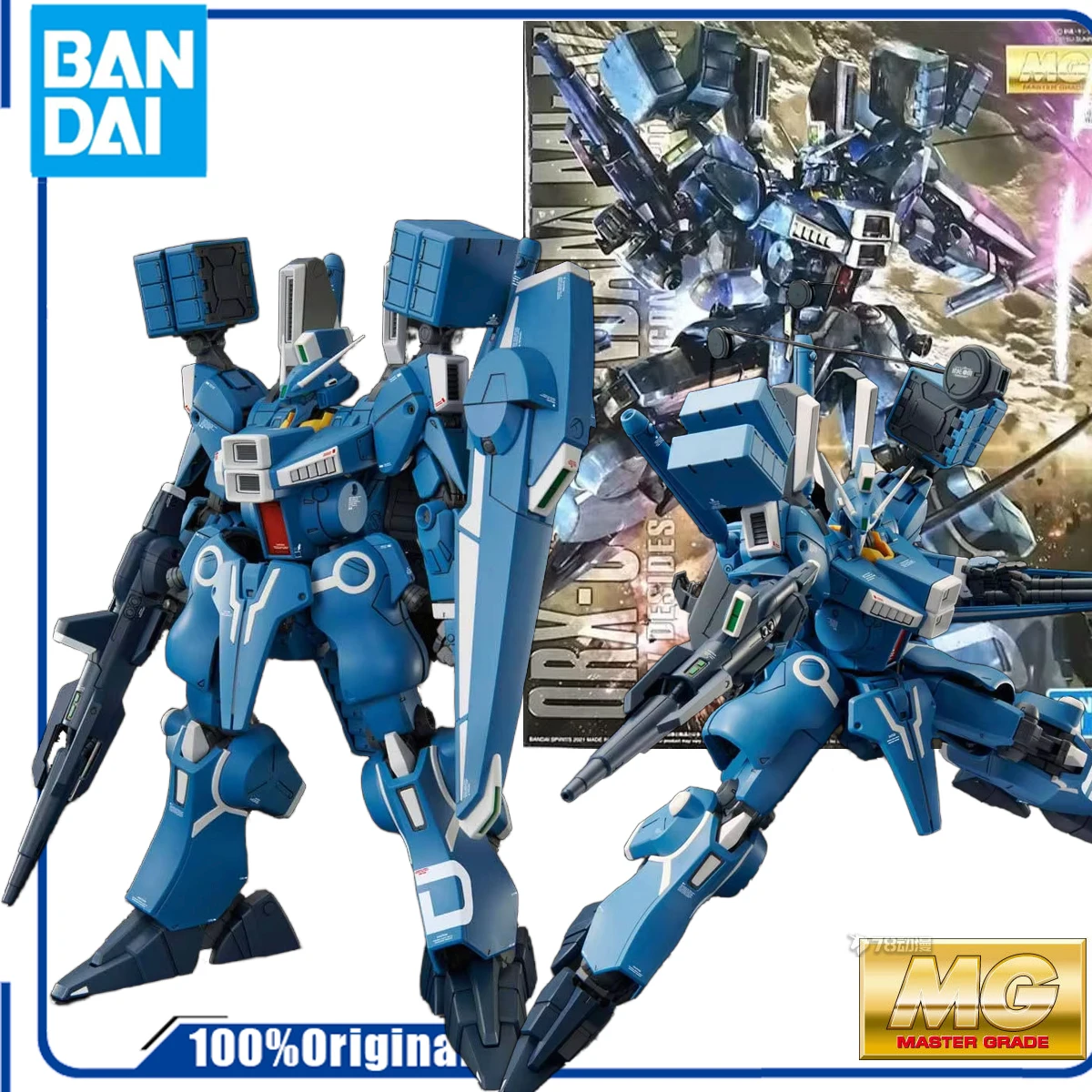 Bandai Original GUNDAM MOBILE SUIT MG 1/100 ORX-013 GUNDAM MK-V FIGURES    Anime Action Figure Assembly Model Toys Collectible