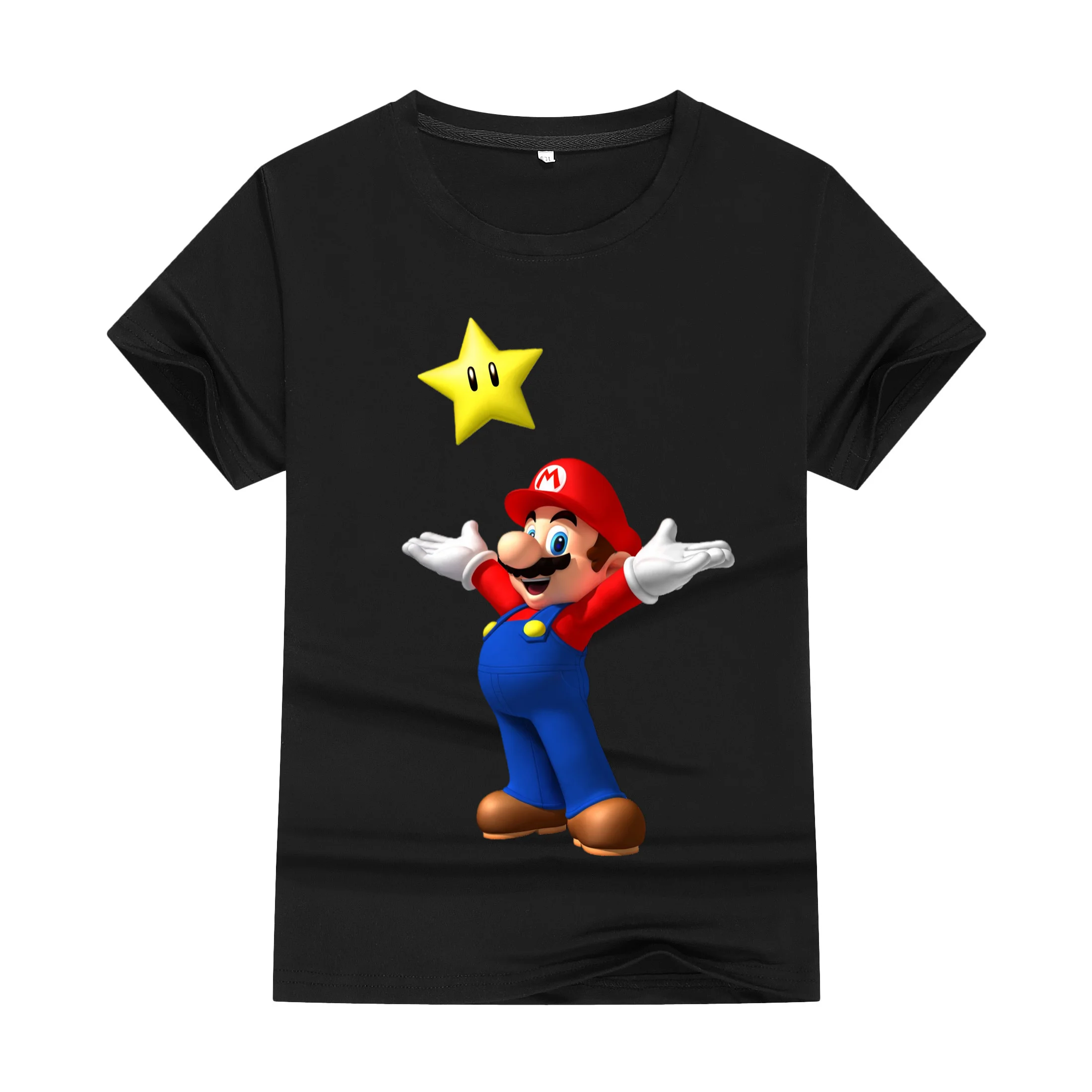 

Summer Kids Clothing Cartoon T-shirt Super Mario Bros. Girls T-shirt Kids Clothing Tops T-shirt Boys Baby T-shirt Crewneck tops