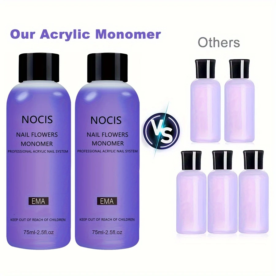 NOCIS Monomer Acrylic Nail Liquid This Acrylic Liquid Monomer Is Designed for Use with Acrylic Powder for Nail