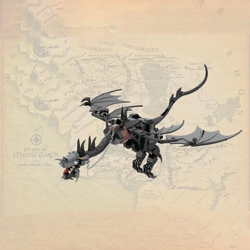 384 قطعة MOC The Fell Beast Hobbit واللورد لعبة مجسمة اللبنات العمارة تجميع لتقوم بها بنفسك هدية الكريسماس عيد ميلاد الإبداعية