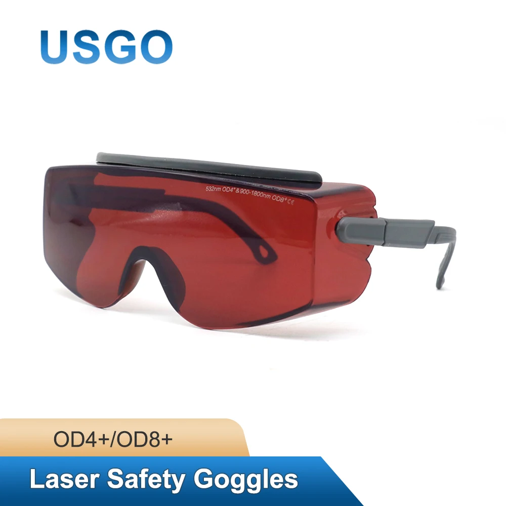 usgo-od8-ce-レーザー安全ゴーグル-532nm-900-1800nm-1064nm-保護メガネ-グリーンファイバーレーザーマーキング切断用目の保護具