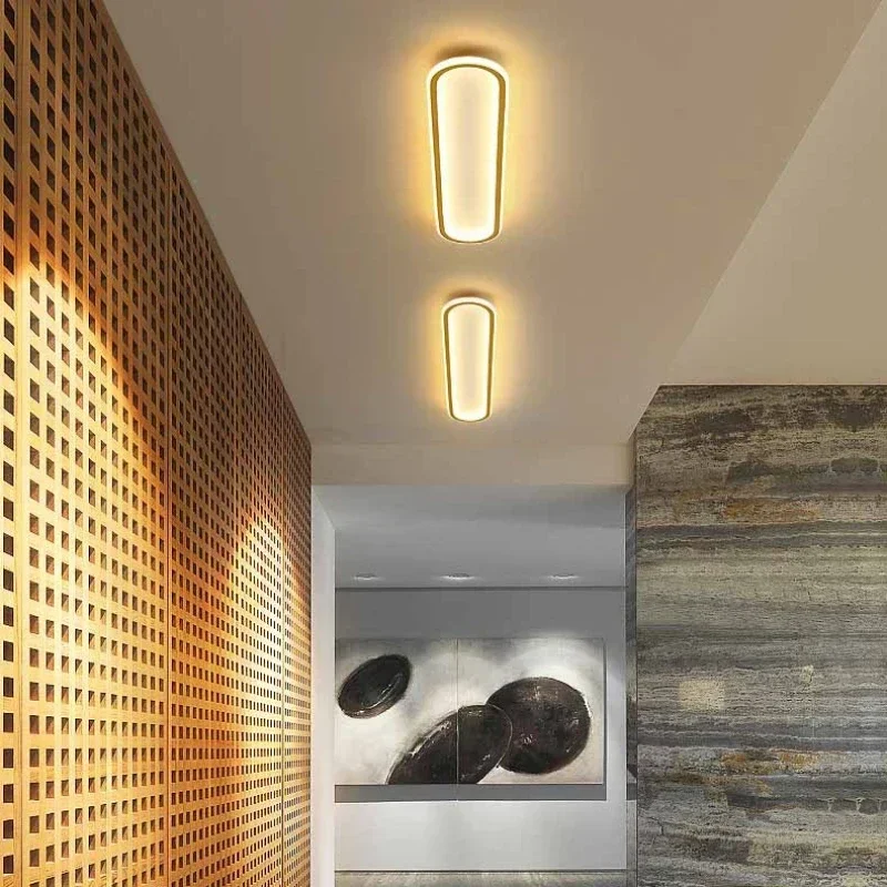 Plafonnier LED au Design Nordique Simple, Luminaire Décoratif d'Nik, Idéal pour un Salon, un Couloir ou un délégations