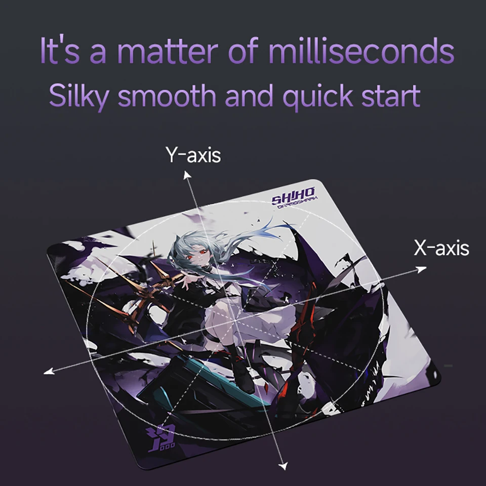 Darmoshark ゲームマウスパッド ガラス 500×500mm ジョイント限定版