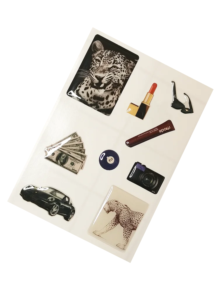 Fashion Expoy Aufkleber-Set für Handyhülle, 3D-DIY, dekorativ, 5 Blatt – Detail 4