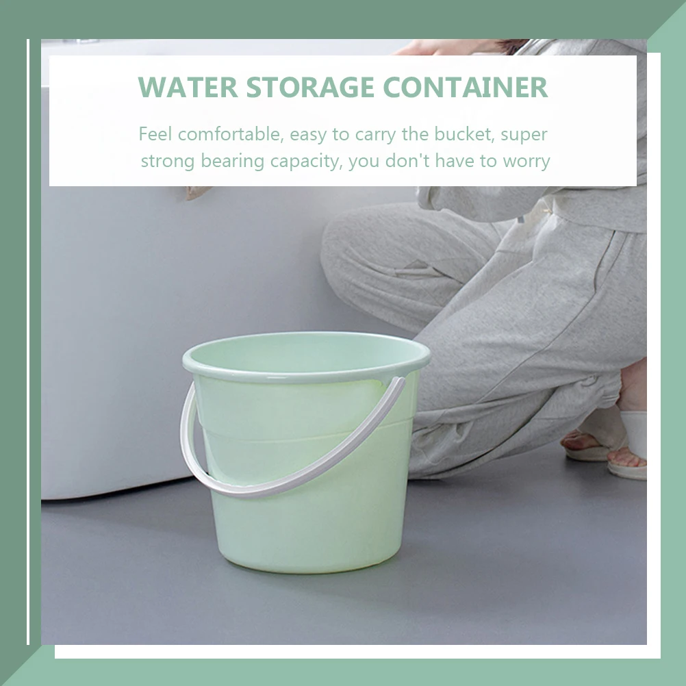 

1pcs Car Wash Bucket Fishing Storage Pail Heavy-Duty Utility Bucket Large Capacity Waterproof Stackable Lightweight Round