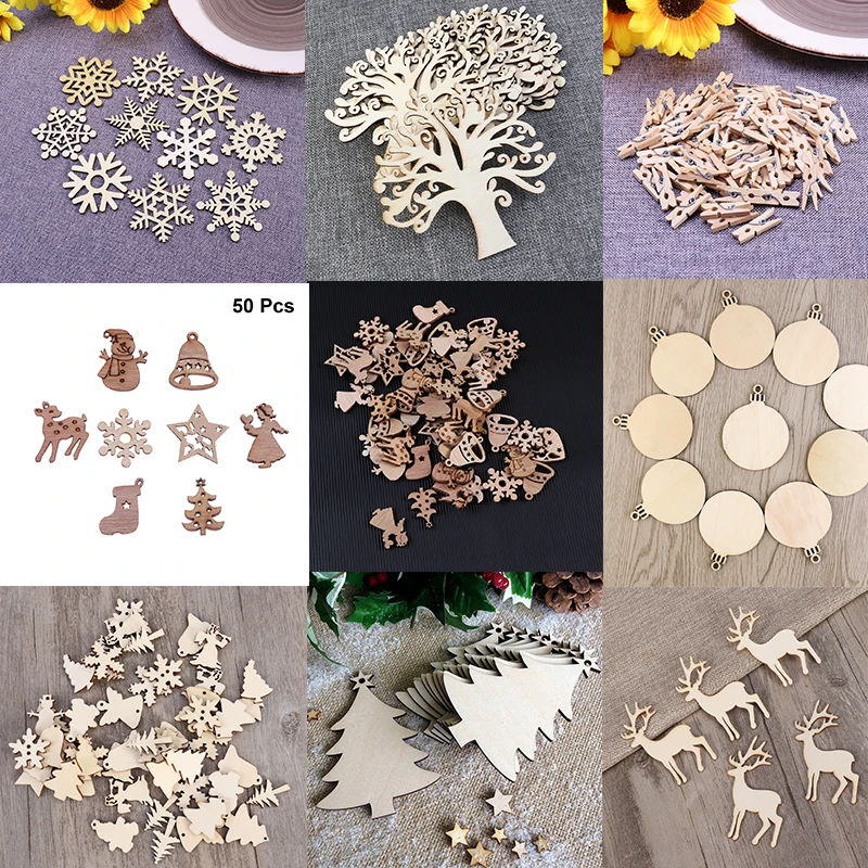 

10Pcs Beautiful Snowflake Shaped Wooden Buttons Laser Cut Veneer for Crafting Sewing and Decorating Wooden Snowflake