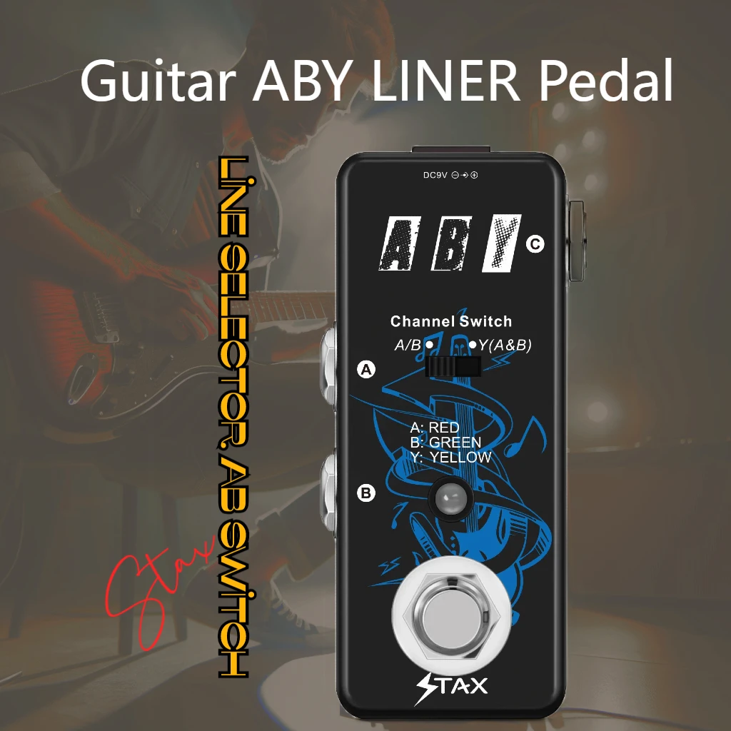 

Stax Guitar Pedals ABY Box Line Selector AB / Y Channel Switch Mini Guitar Effect Pedal Transmission Rowin Sub-Brand