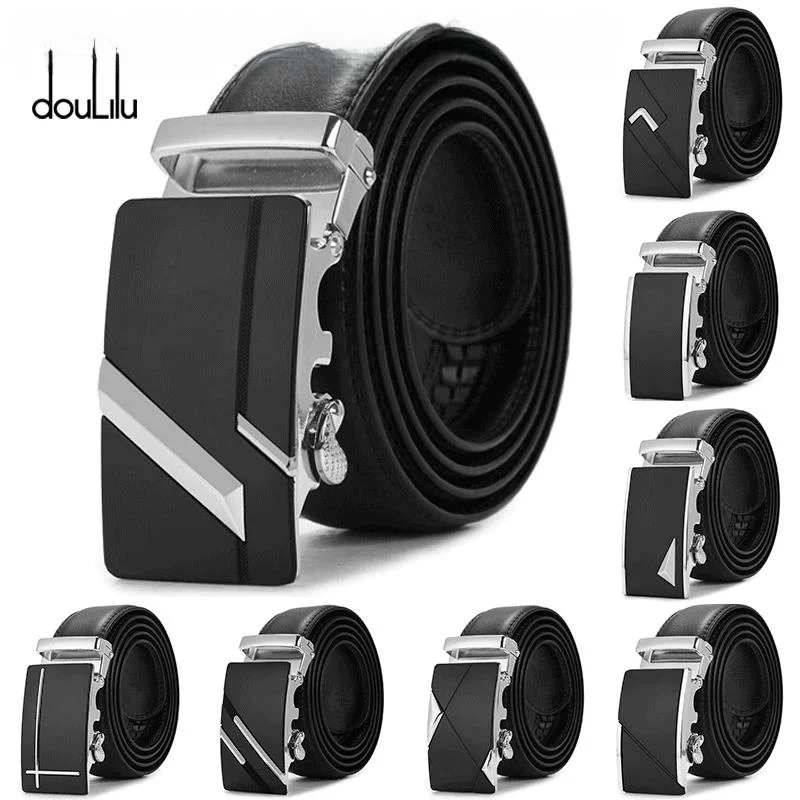 

Mestercock Men's Belt Second Layer Cowhide Automatic Buckle Business High End Waist Belt for Casual And Formal Wear