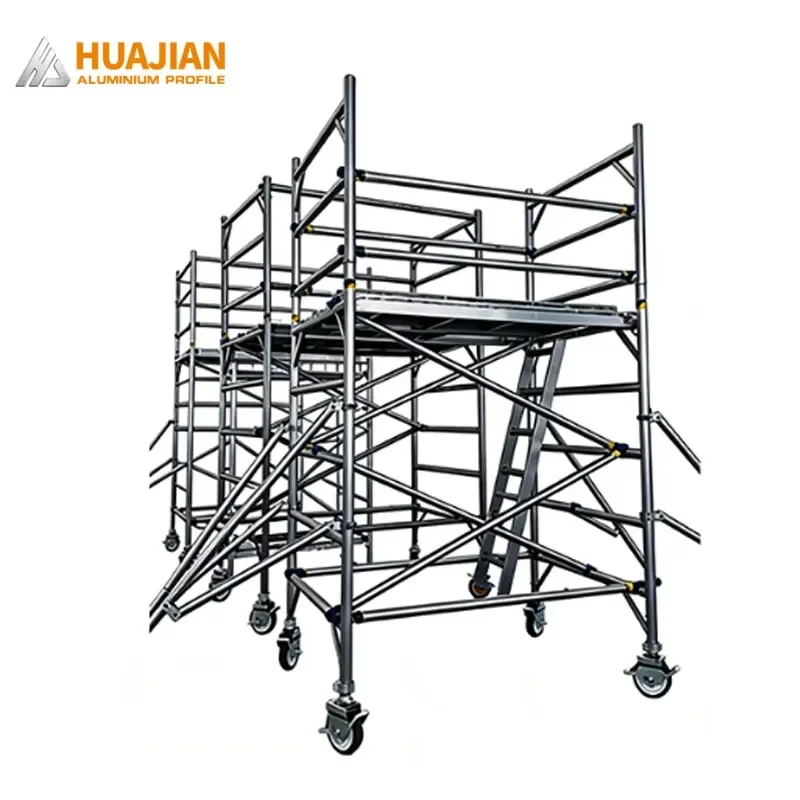Aluminum Alloy Disc Industrial Heavy Construction Mobile Scaffolding Tower for Hotel Use