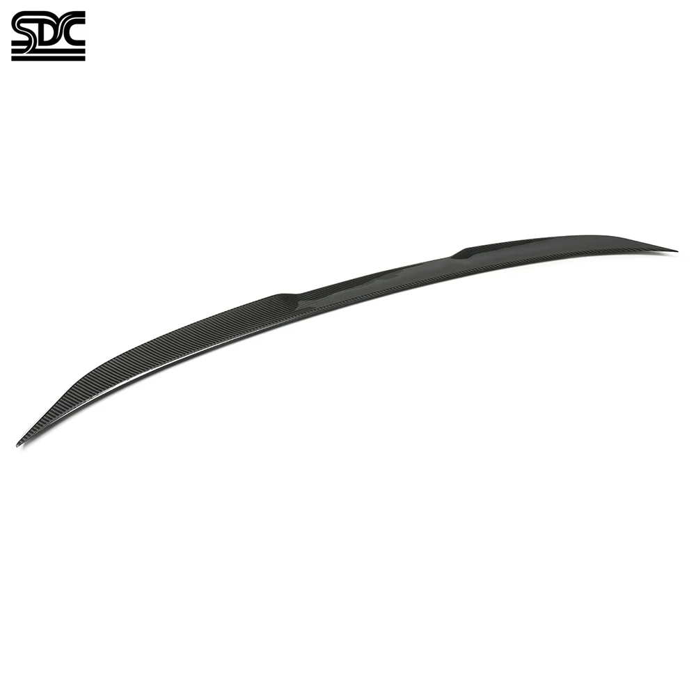 سبويلر خلفي من ألياف الكربون الجافة الحقيقية لسيارات BMW M4 G82 المنافسة G22 4 Series M440i كوبيه 2016 + جناح سبويلر خلفي قطعة واحدة #4