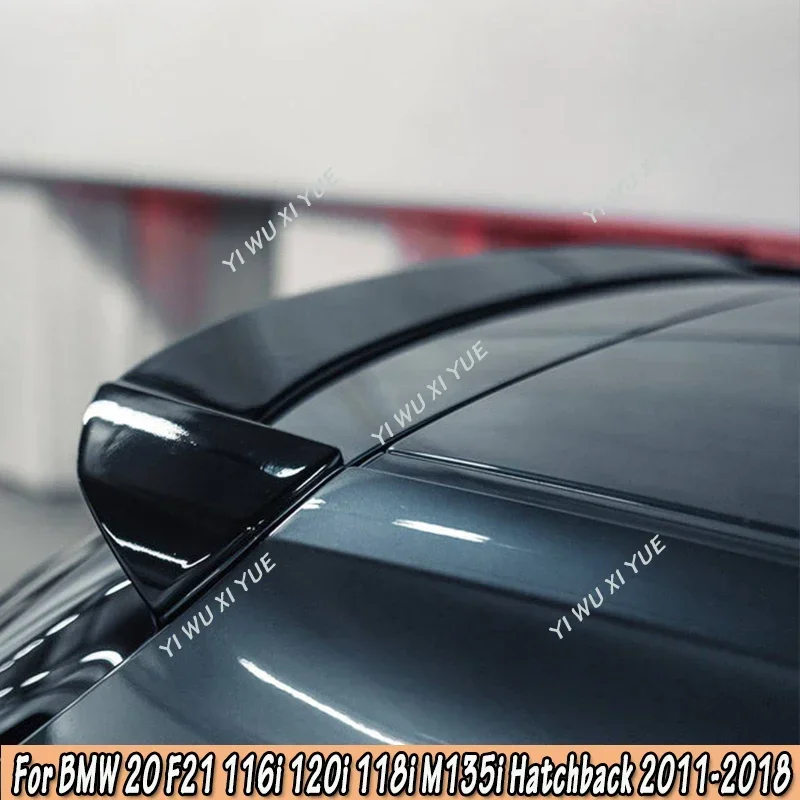 For BMW 1 Series F20 F21 116i 118i 120i 125i M135i M140i 2011-2019 Glossy Black Rear Roof Spoiler Lip Rear Spoiler Extension Kit