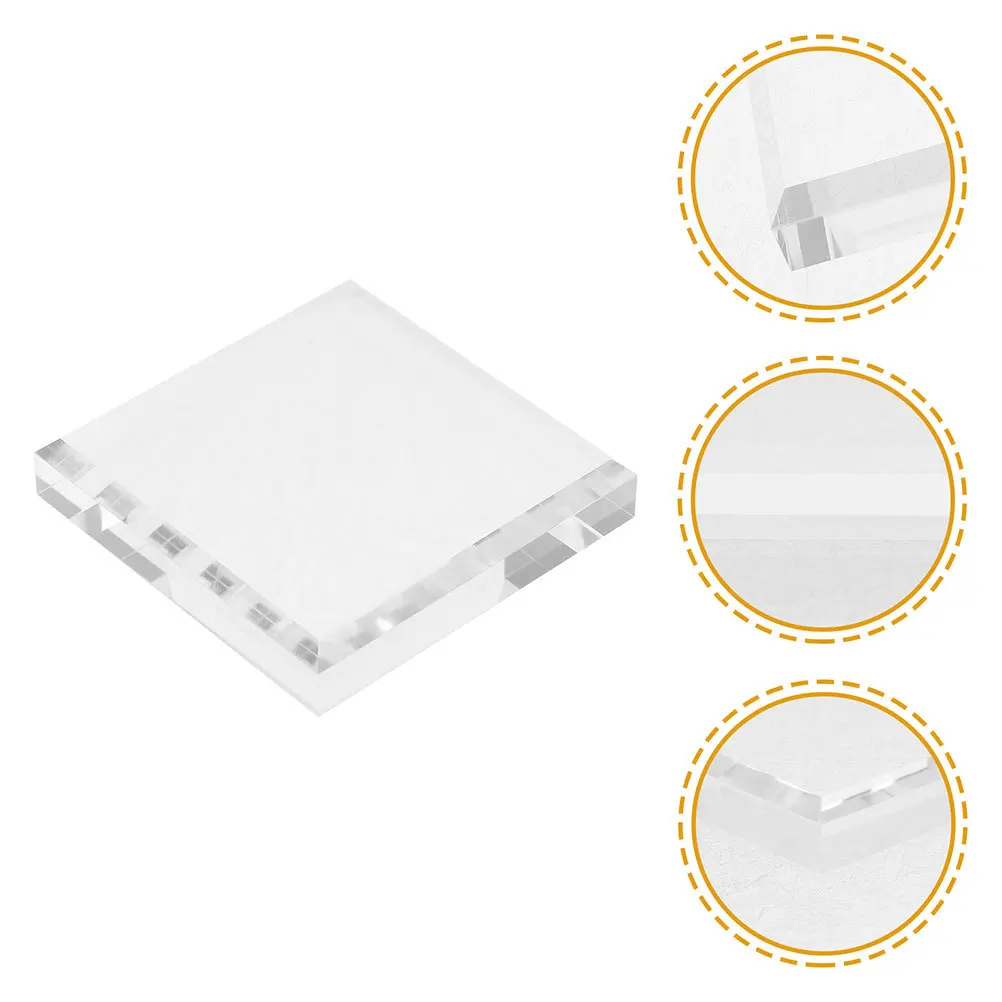 

1pcs Acrylic Clear Jewelry Holder For Home Acrylic Stand Decor Craft Storage Base Display Base Display Stand