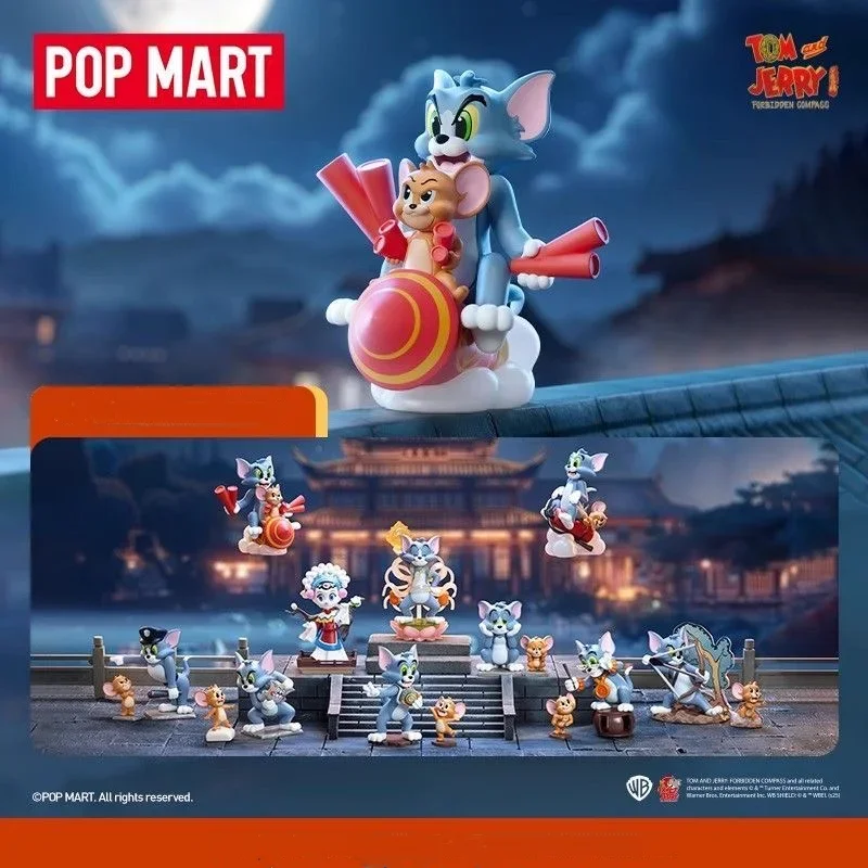 POP MART Tom & Jerry Forbidden Compass Series Blind Box Mystery Box Guess Bag Toys Doll Cute Anime Figure Desktop Ornaments