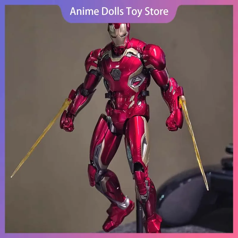 

Подлинная экшн-фигурка MK42/43/46 1/7, бесконечная сага, Железный человек, подвижные шарниры, сборка игрушки со светодиодной подсветкой, декор, коллекция, подарок