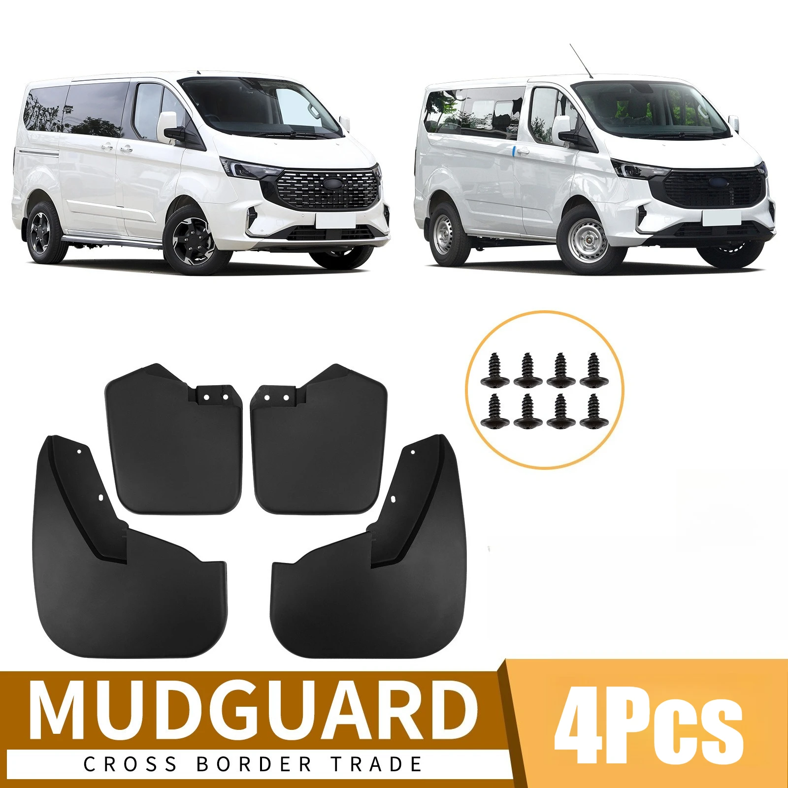 

Car Mudguards Fender Mud Guard Flap Splash Flaps Mudflapor Accessories for FORD V362 Tourneo Custom Transit 1915641