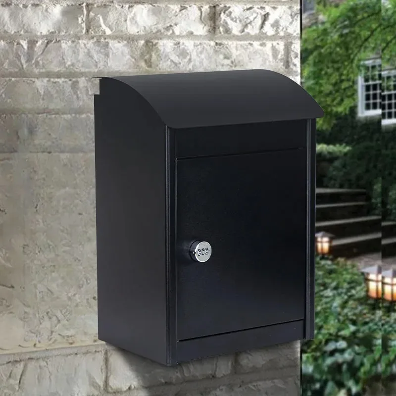 

Cross-border mailbox small outdoor wall-mounted mailbox outdoor express cabinet mailbox rainproof and an-theft outdoor locked