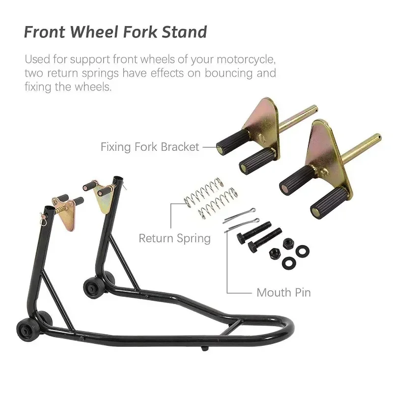 Motorcycle Front / Rear Wheel Lift Stand Universal for Yamaha/Honda/Kawasaki/Suzuki/BMW Motorcycle Tire Repairing Tool