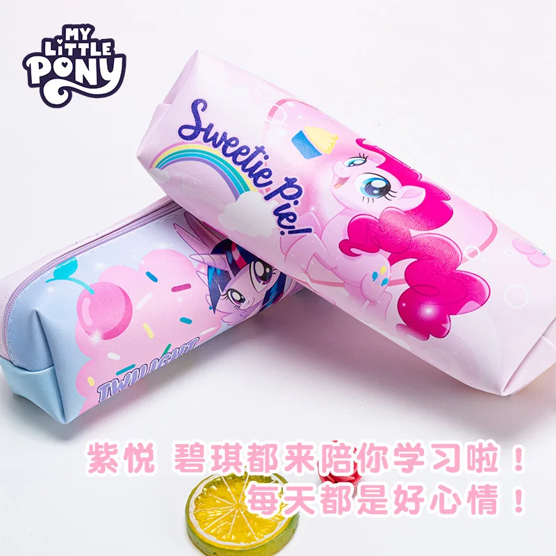 جديد بلدي ليتل المهر القلم حقيبة الكرتون فتاة حقيبة مستحضرات تجميل المحمولة حقيبة التخزين حقيبة أدوات مكتبية بسيطة فتاة هدية