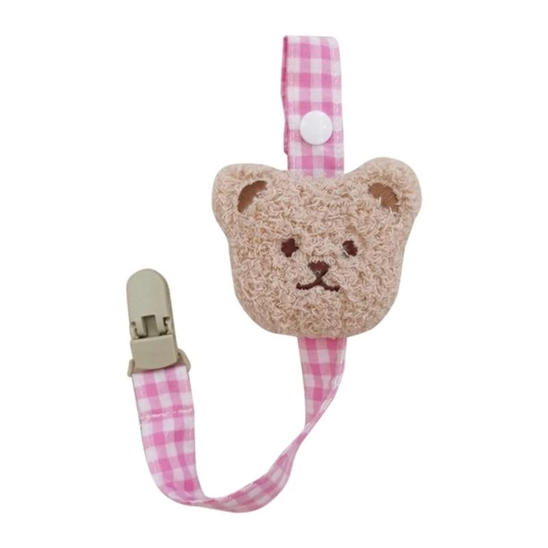 

J15U зажимы для пустышки, не содержащие бисфенола-А, пустышка, цепочка для держателя соски, зажимы в форме медведя, ремешок для