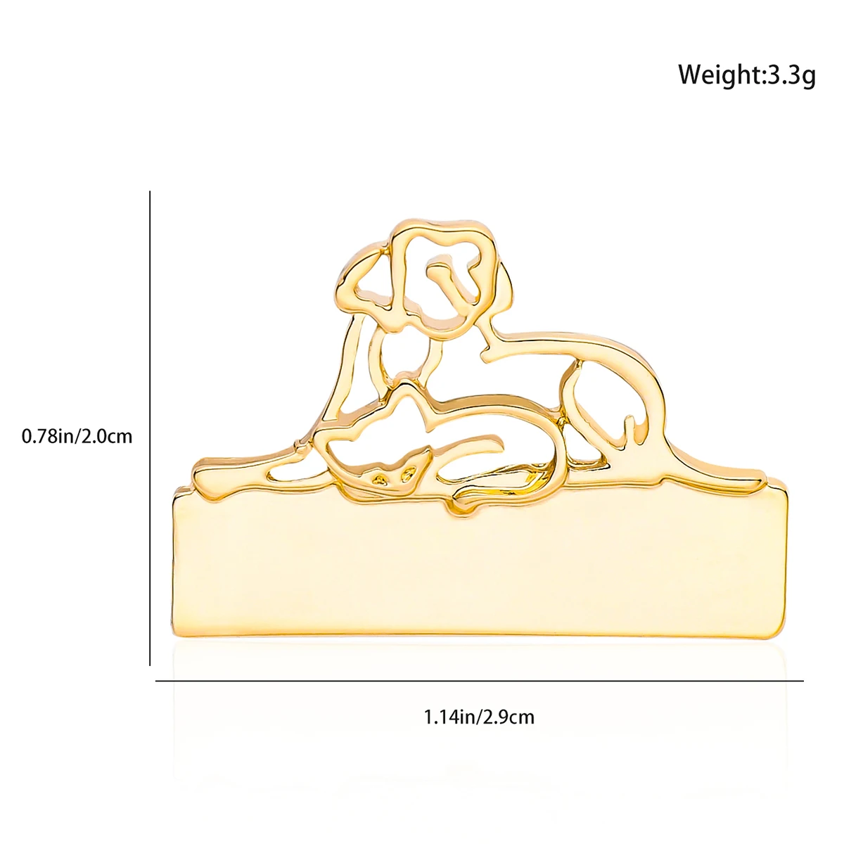 Harong Veterinarian Brooch Hollow Cat Dog Name Veterinary Medicine Lapel Lanyard Bag Badge VET Pins 1 Dollar Items Free Shipping