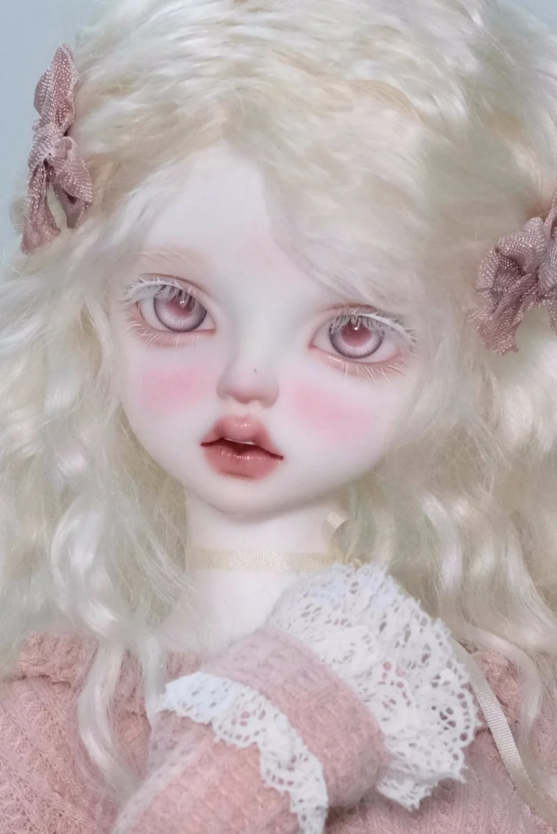 bjd doll eye ball is suitable for 12mm, 14mm, 16mm size pink glass eye pattern small iris doll accessories